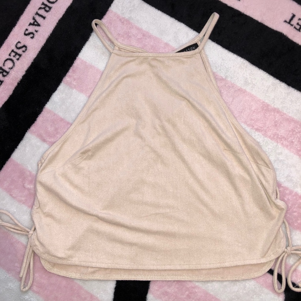 Suede Crop Top